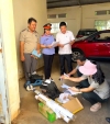 Kiểm sát viên VKSND khu vực 1 tham gia kiểm sát việc tiêu hủy vật chứng
