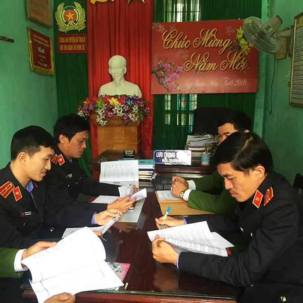 Kiểm sát trực tiếp tại Nhà tạm giữ Công an huyện Bố Trạch Quý I năm 2018