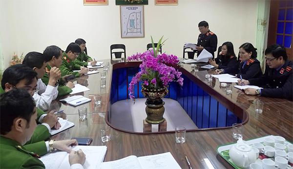 Trực tiếp kiểm sát Quí I năm 2018 tại Trại Tạm giam Công an tỉnh