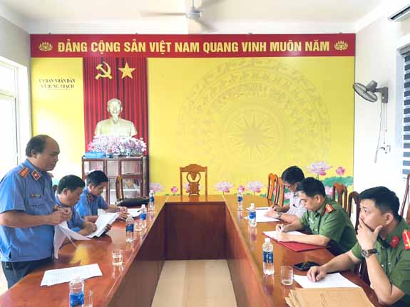 Kiểm sát trực tiếp công tác tiếp nhận tin báo tố giác tội phạm; Thi hành án hình sự tại 04 xã