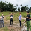 Kiểm sát viên Phòng 1 VKSND tỉnh Quảng Trị kiểm sát việc thực nghiệm điều tra vụ án vận chuyển trái phép chất ma túy